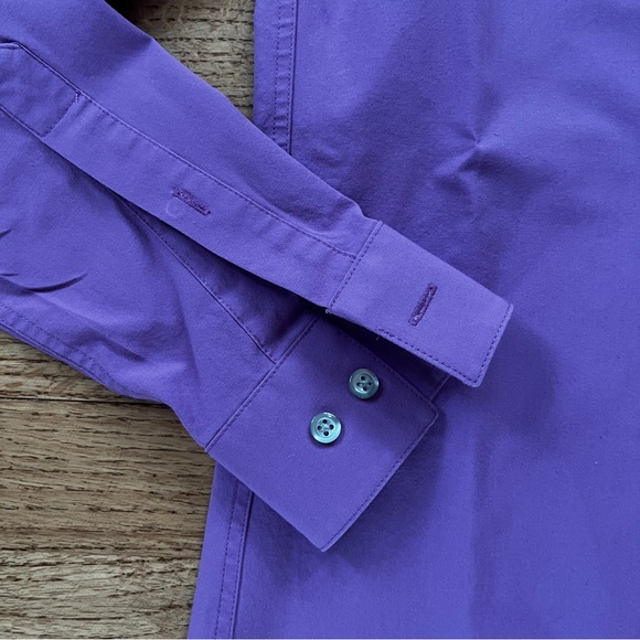 Van Heusen Purple Slim Fit Button Down Shirt - Picture 2 of 3